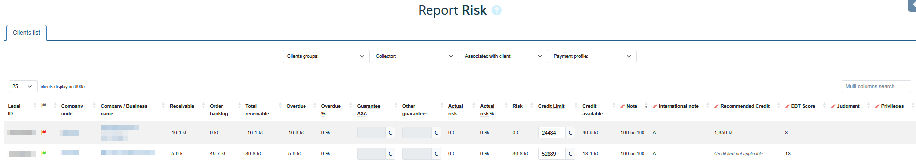Connecteur Creditsafe