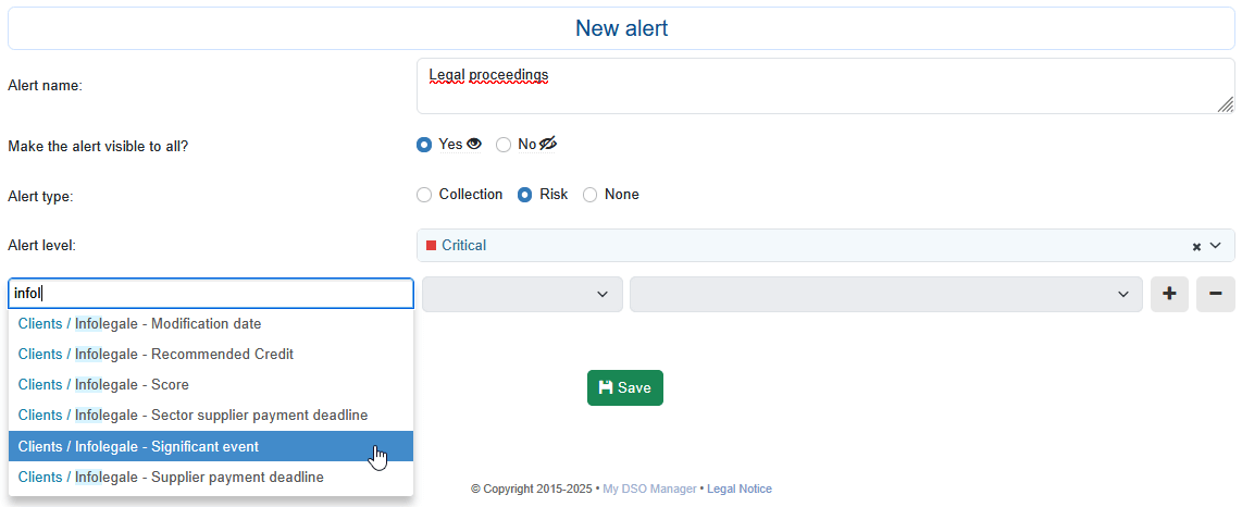 Infolegale connector