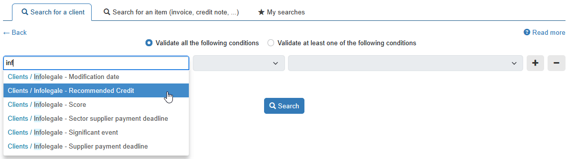Infolegale connector