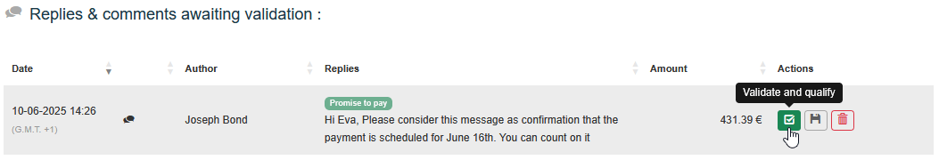 Replies and comments
