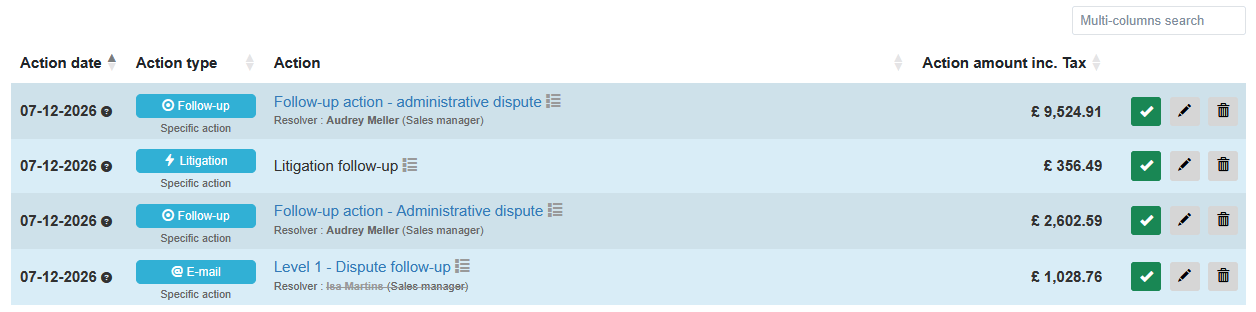 Attached Accounts in grouped collection