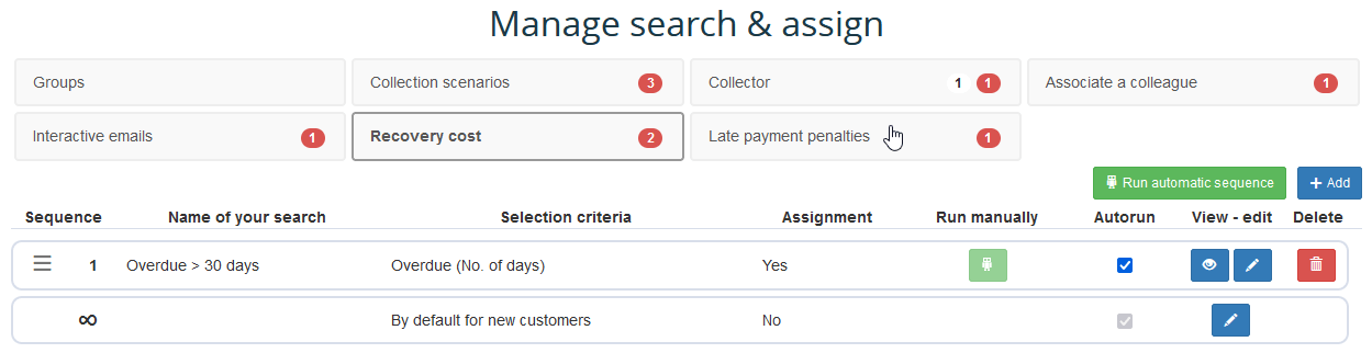 Affectation automatique