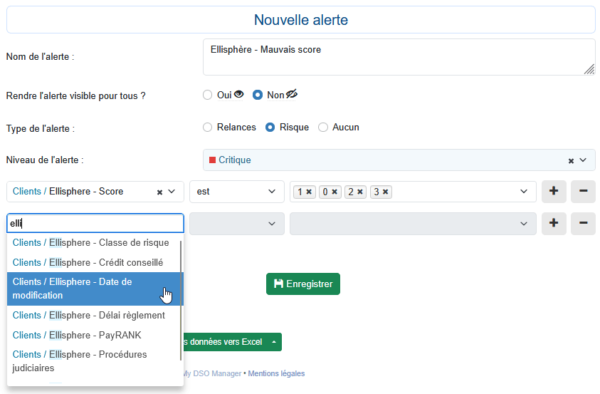 Connecteur Creditsafe