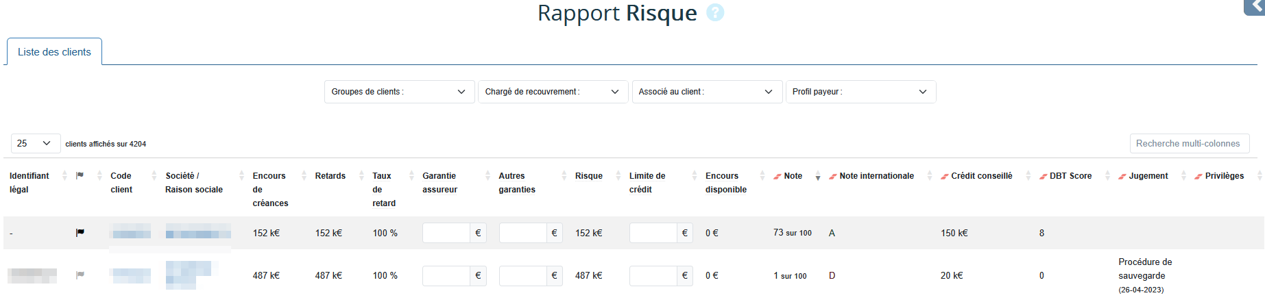 Connecteur Creditsafe