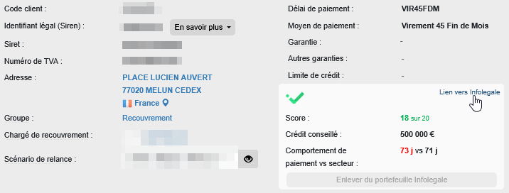 Connecteur Infolegale