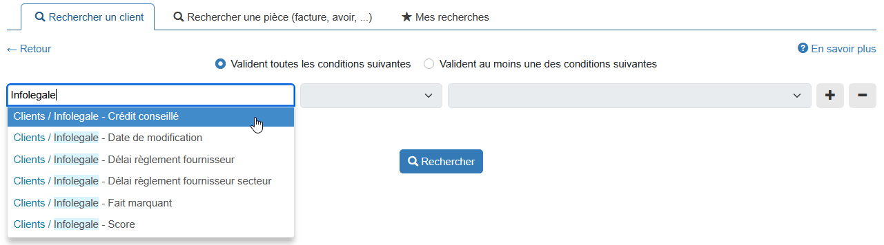 Connecteur Infolegale