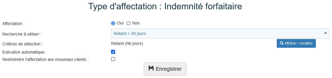 Affectation automatique