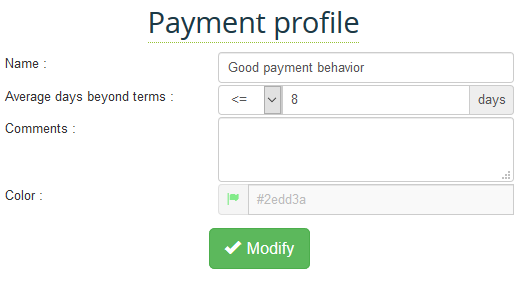 Create a paymnt profile