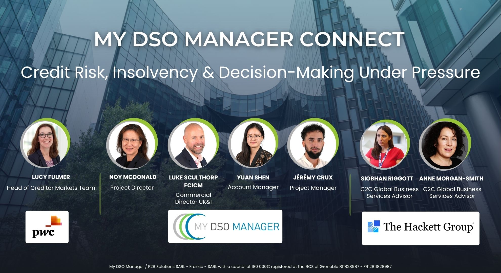 Intervenants My DSO Manager Connect London, juin 2026
