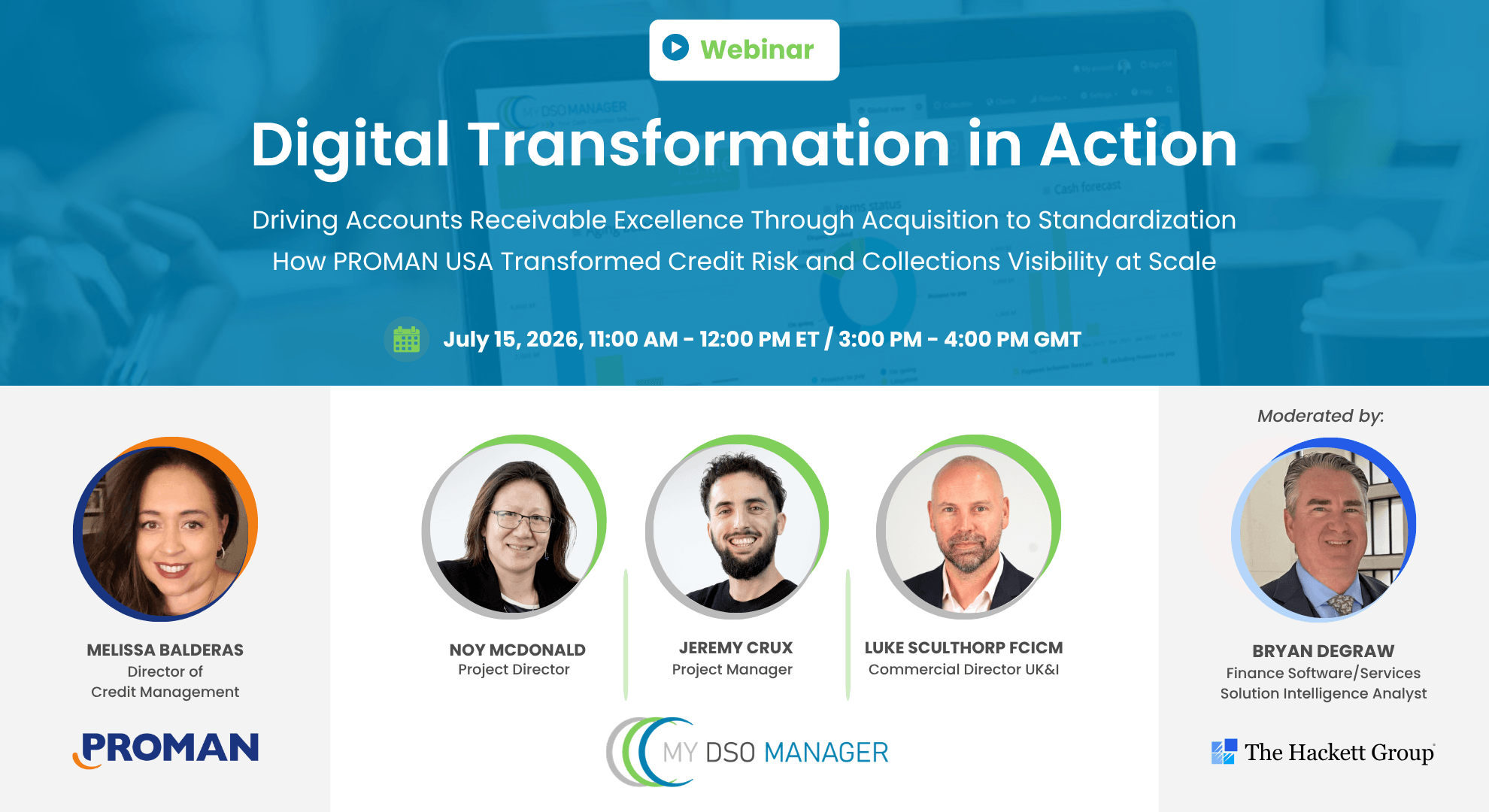 Webinar Hackett Group PROMAN USA My DSO Manager - Digital Transformation Accounts Receivable