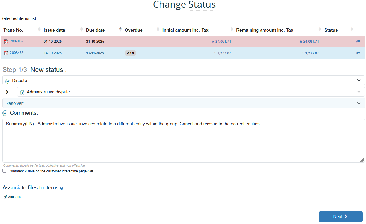 Dispute qualification