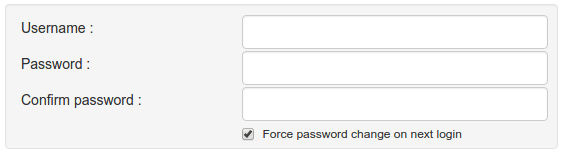 Force password