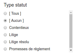Type de statuts