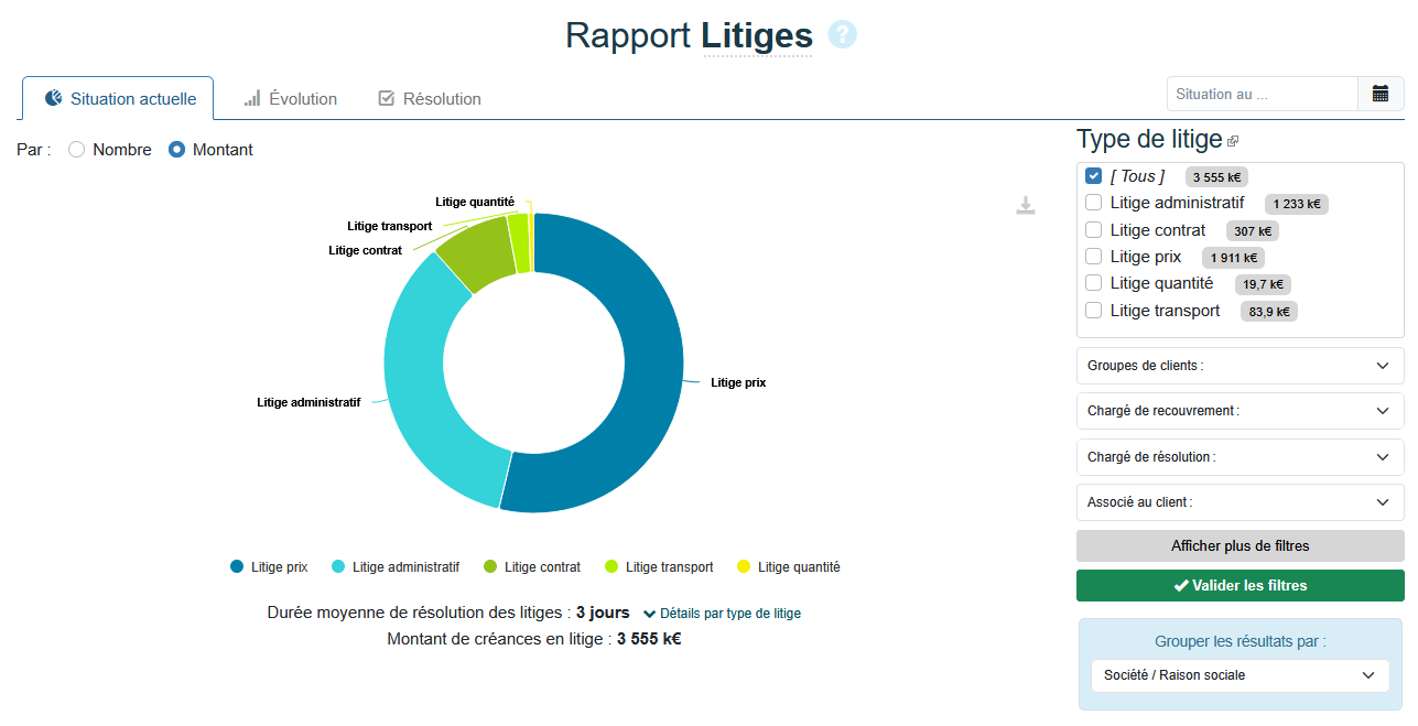 Nouveau rôle chargé de résolution dans le module de gestion des litiges My DSO Manager